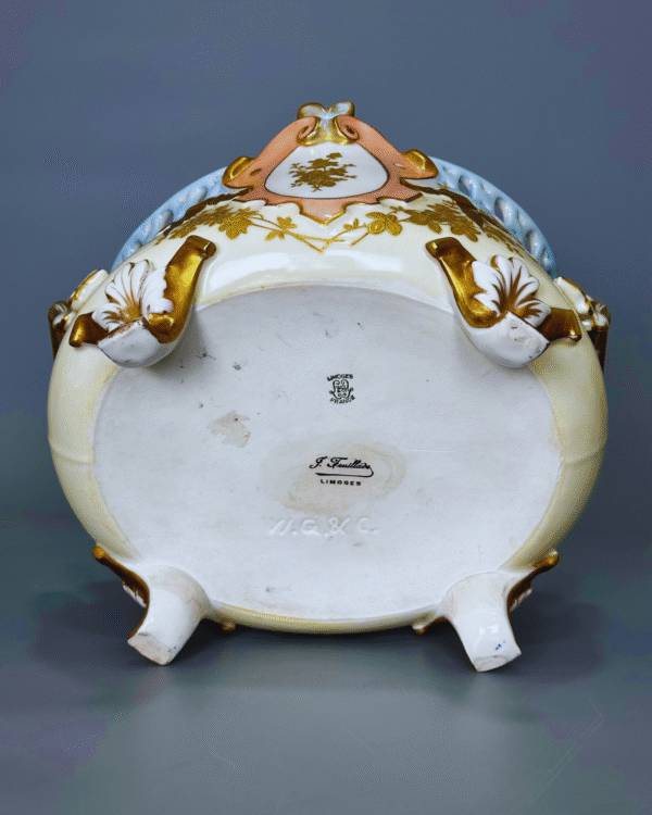 Antika Limoges Jardinyer / Çiçeklik - Görsel 6
